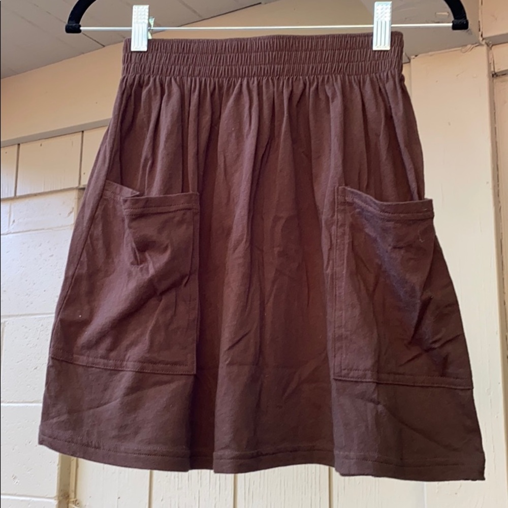 American Apparel Brown High Waisted Skirt - Picture 2 of 6